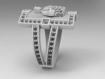 anillo san judas tadeo  3D print model
