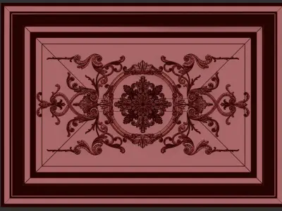 Carved decor for CNC 3D model