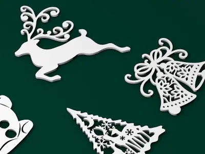 Christmas decoration pack 3D print model