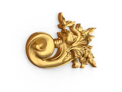 Classic decor ornament carved 28  3D model