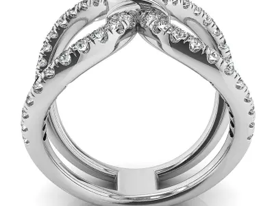 Luxury fancy ring 3D print model