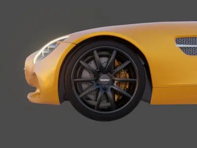 Star GT Racing Car 3D model