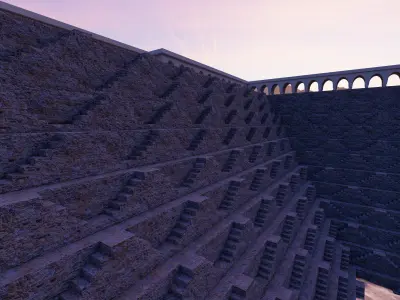 Chaand Baori Low-poly 3D model