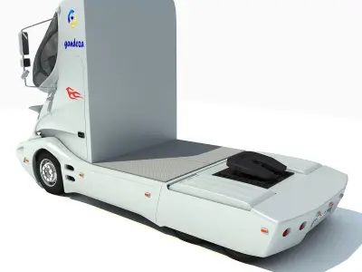 Future White Truck 3D model