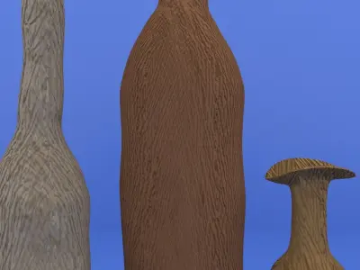 Mexican Vases Low-poly 3D model