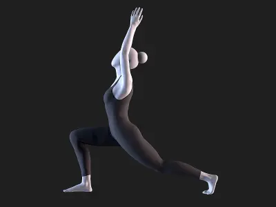 Warrior I - Yoga Essence 3D print model