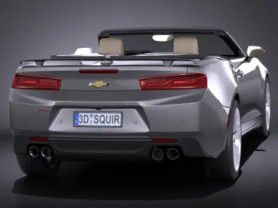 Chevrolet Camaro RS convertible 2016 VRAY 3D model