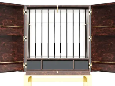 Luxxu Lloyd Bar Cabinet 3d 3D model