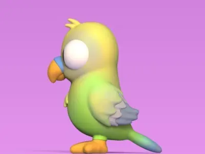 Parakeet Bird 3D print model