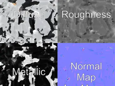 Aerial Drone System Hermes D Design with Propulsion Detailing Low-poly 3D model