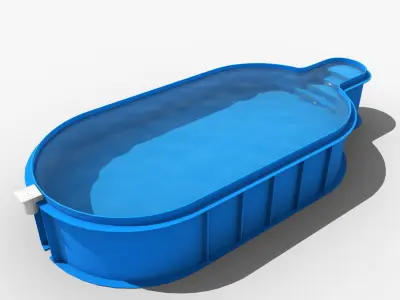 Oval Laguna Stred 3D model