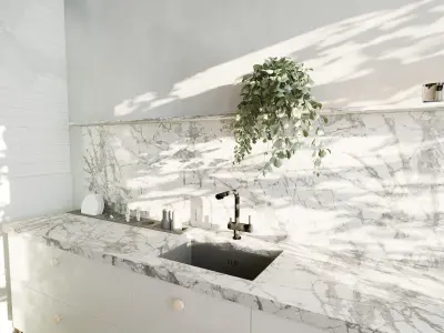 Modern residential interior 02 UE5 Low-poly 3D model