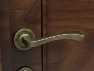 Wooden Door 4K Texture 3D model