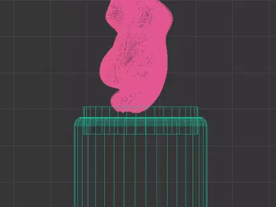 French Medieval Sculpture Ornament 3D print model