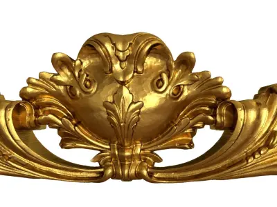 Classic decor ornament v-3D model 65 3D model
