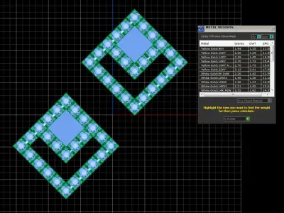Square minimal earrings  3D print model