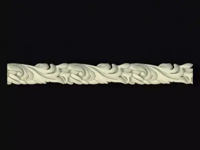 Central decor ornament for furniture 3D model 230