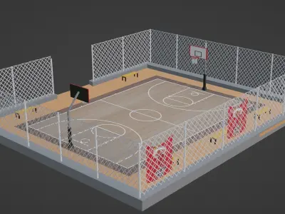 Basketball Stadium - Miami Heat Low-poly 3D model