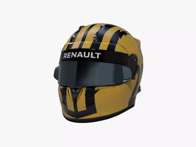 Hulkenberg helmet 2019 Low-poly 3D model
