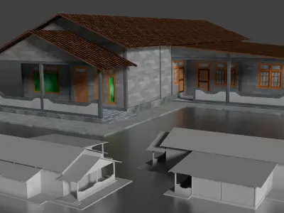 Rumah Beton 011-020 FBX 3D model