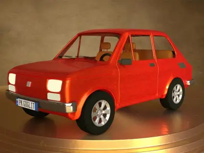 Fiat 126p Maluch 3D model