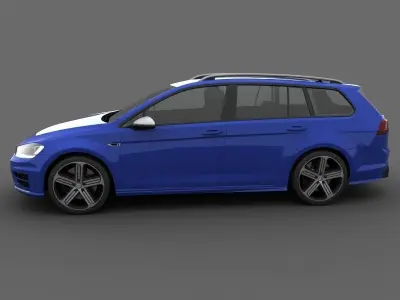 Volkswagen Golf R Variant 2015 3D model