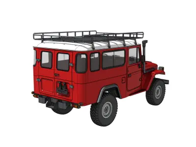 TOYOTA LAND CRUISER FJ43 SHORT WHEEL BASE RC BODY STL FILE  3D print model
