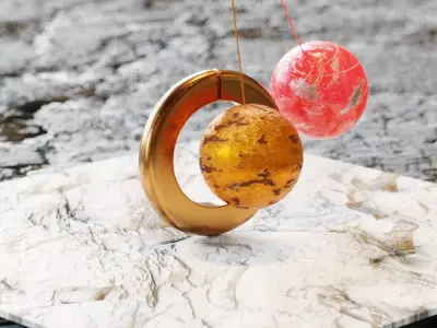 Ring Simulation Satisfying Low-poly 3D model