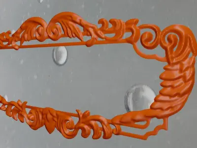 Mirror Frame Decor 3D print model buy