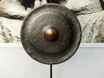 19th Century Laos Bronze Gong 6 3D model