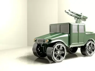 Army Truck Kid Toy 3D model