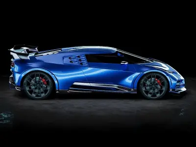 Bugatti Centodieci 2020 Studio 3D model