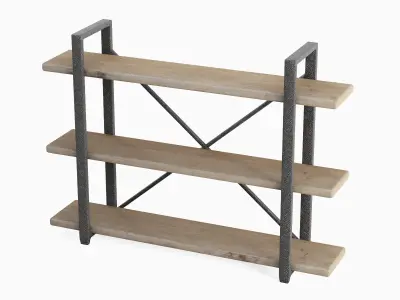 Bookshelf 05 Low-poly 3D model