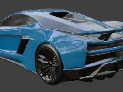 Generic Supercar 3d Model 3D model