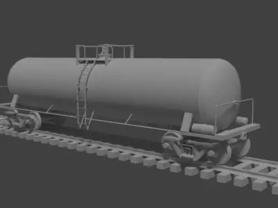 TankerRailcar tank car 3D model
