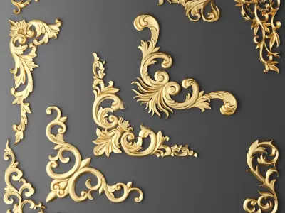 Ornament and Cartouches Collection Vol 01  47 Item 3D model