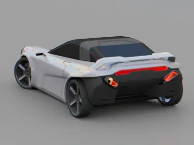 Porche concept car 3D model