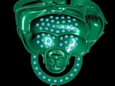 Maitreya buddha pendant 3D print model