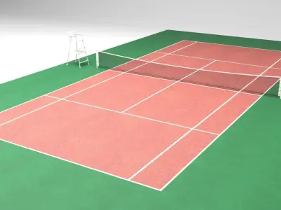 Tennis Ground 3D model