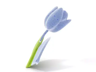 Pink Tulip model pack Low-poly 3D model