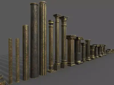 Classic columns   3D model