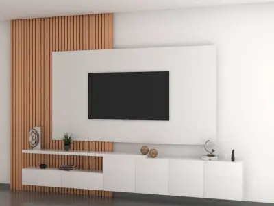 TV WALL 2 3D model