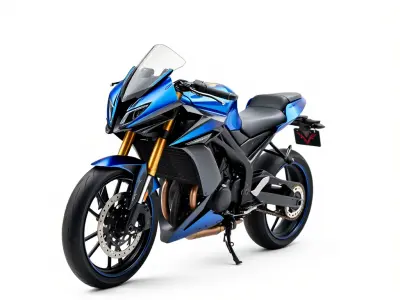 HighPerformance Motorcycle D Model Pack Low-poly 3D model