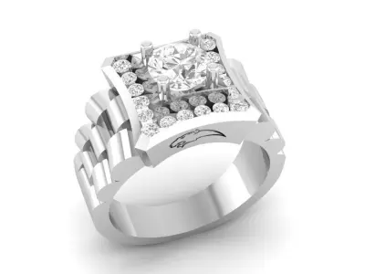LUXURY DIAMOND RING  42 3D print model