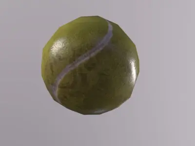Tennis Ball Low-poly 3D model order