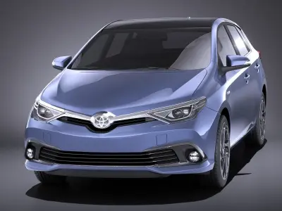 Toyota Auris 2018 VRAY 3D model