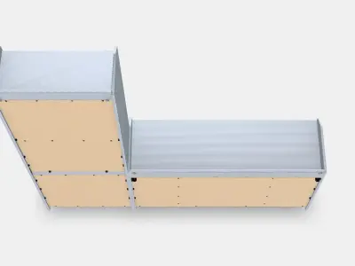 HAUGA storage combi Low-poly 3D model