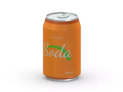 Supermarket Soda Drink Can 03 Low Poly PBR Realistic Low-poly 3D model