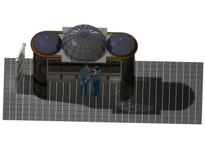 Bus Stop - cultural design 3D model