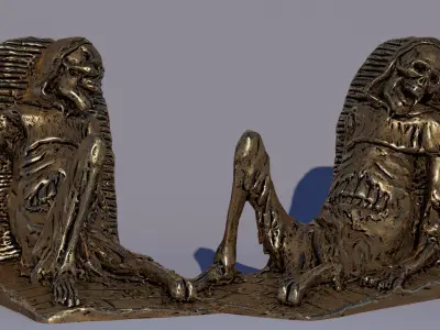 Idols Low-poly 3D model